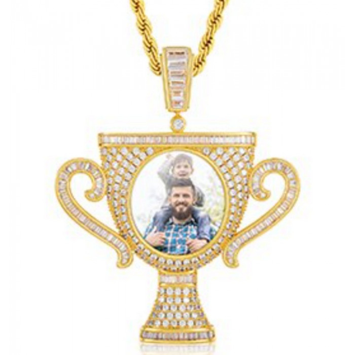KAINA Pendentif coupe personnalisé photo