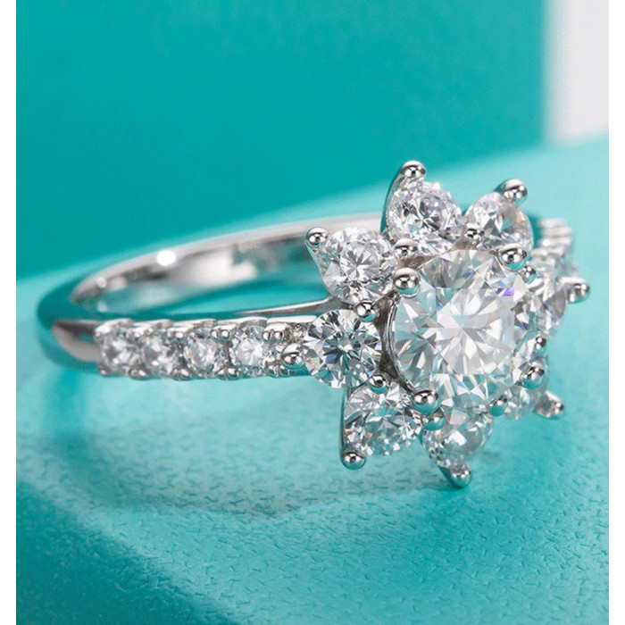 HANY Bague Moissanite femme