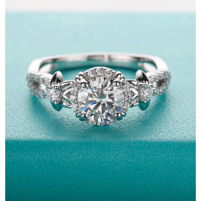 REBECCA Bague Moissanite femme