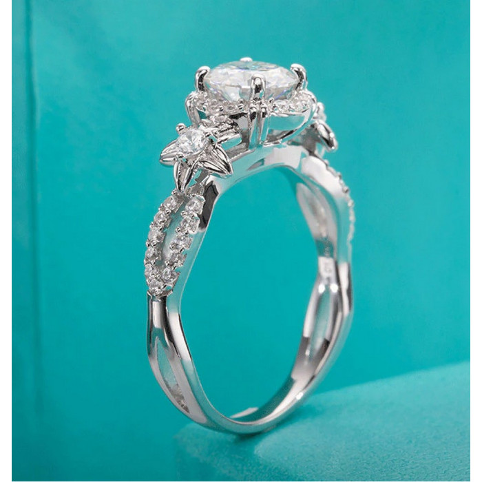 REBECCA Bague Moissanite femme