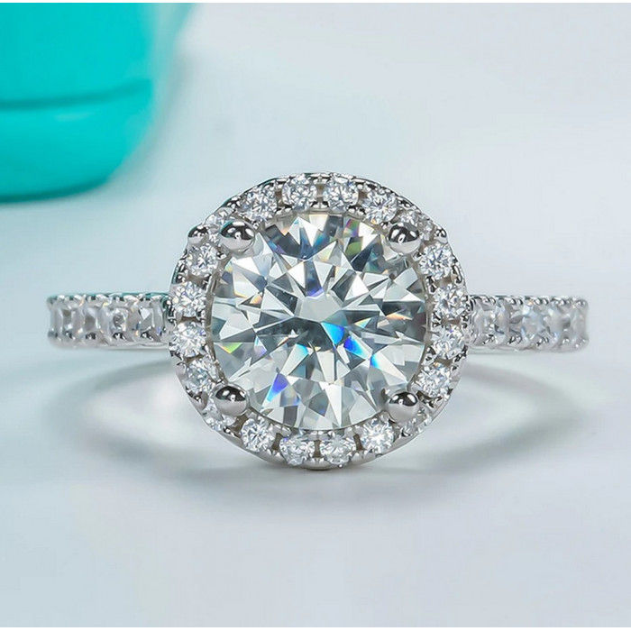 MAURICIA Bague Moissanite femme