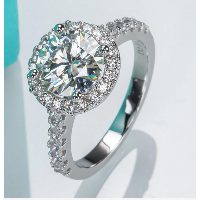 MAURICIA Bague Moissanite femme