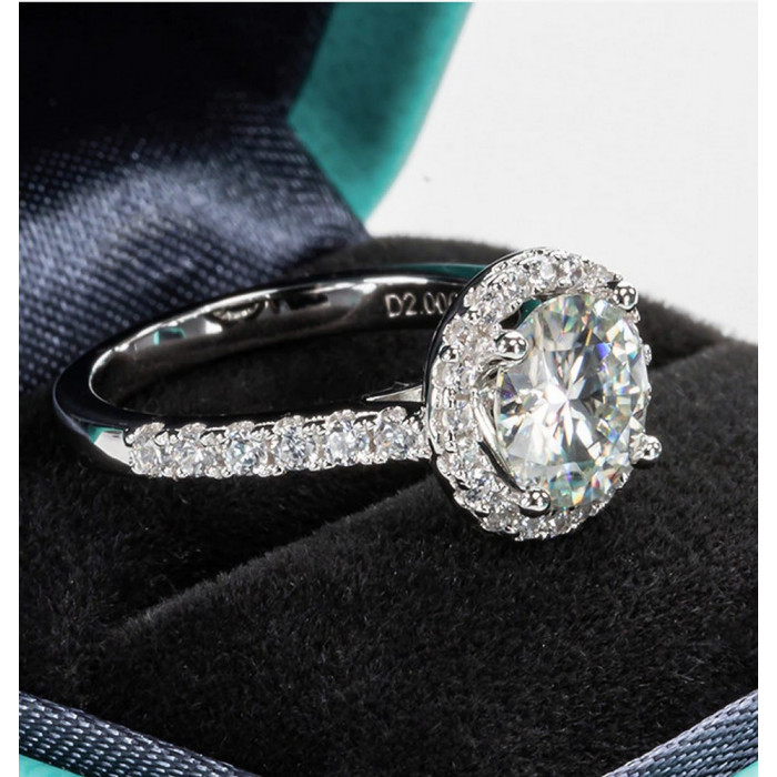 MAURICIA Bague Moissanite femme