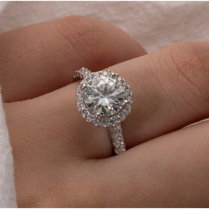 MAURICIA Bague Moissanite femme