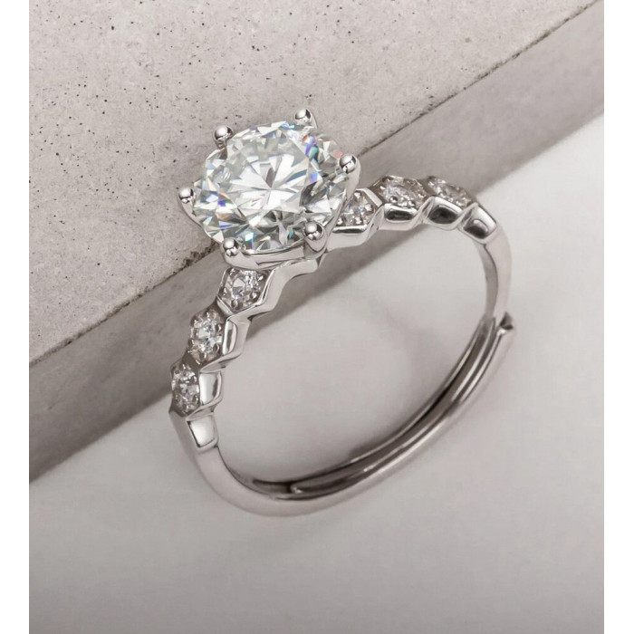 AURICIA Bague Moissanite femme