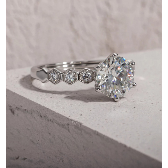 AURICIA Bague Moissanite femme