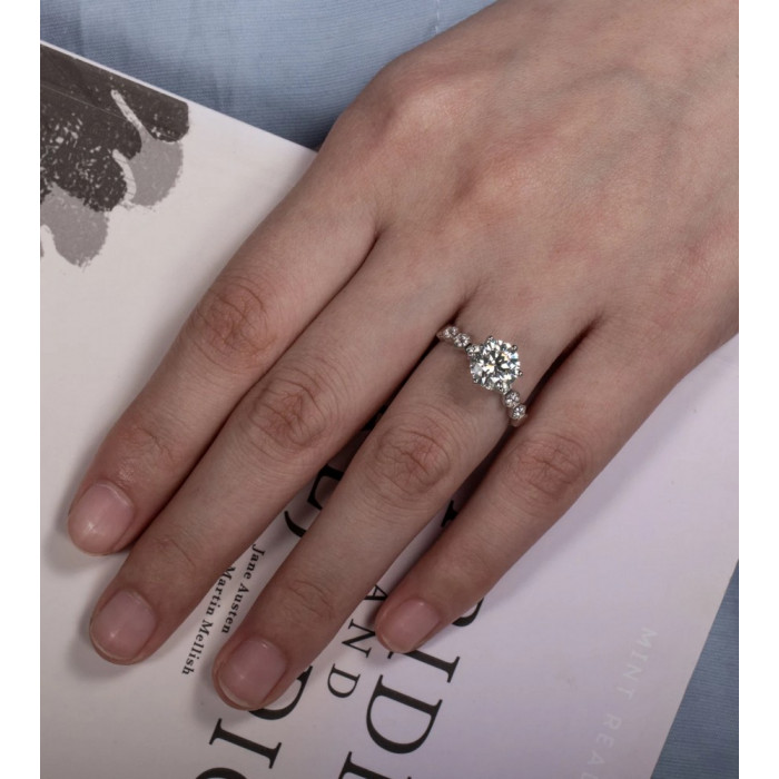 AURICIA Bague Moissanite femme