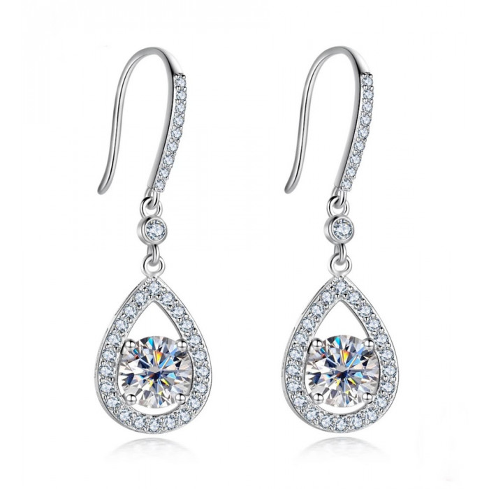 MERICA Boucles d'oreilles Moissanite