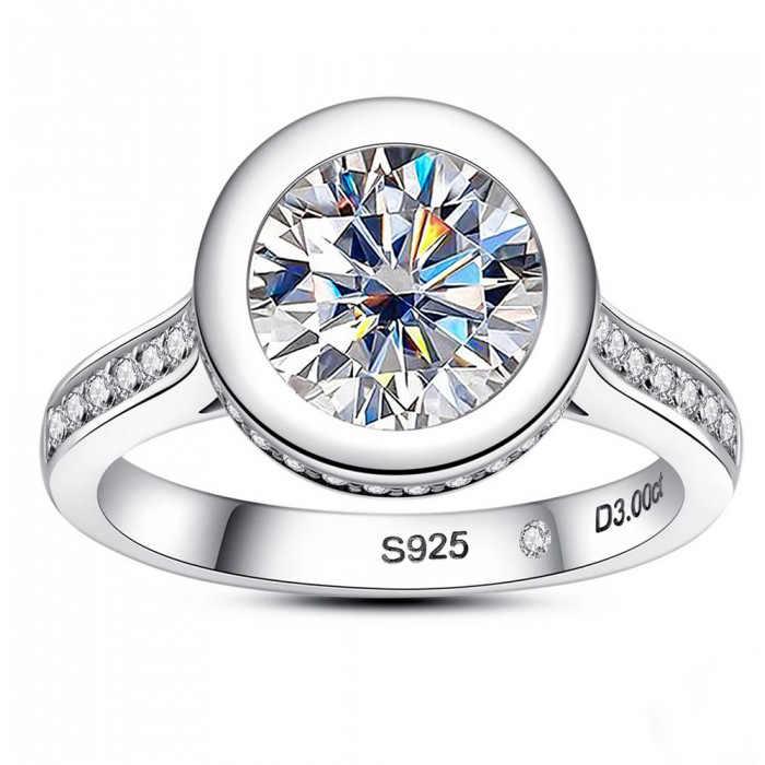 RANIE Bague Moissanite femme