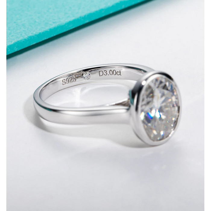 ELYOR Bague Moissanite