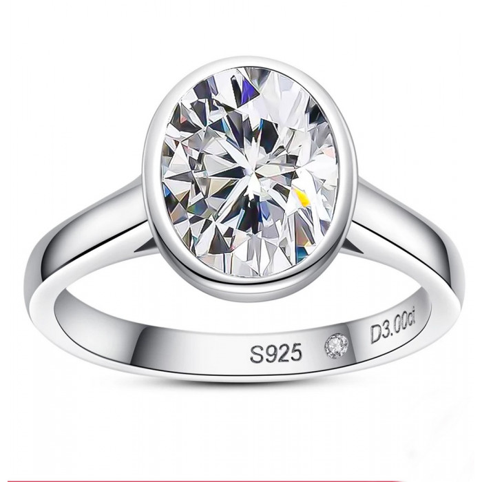 ELYOR Bague Moissanite