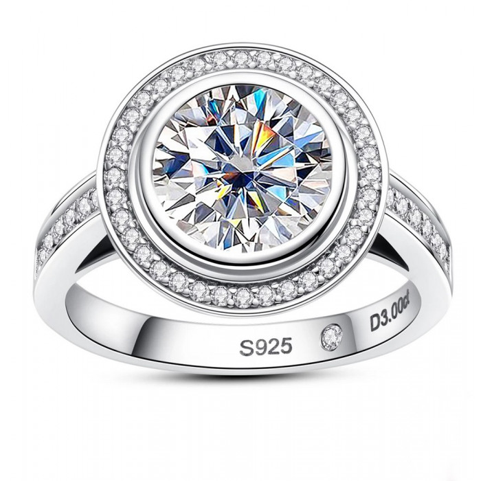 ELYAM Bague Moissanite