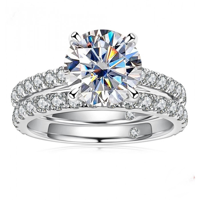 AMETYSTA Bague Moissanite