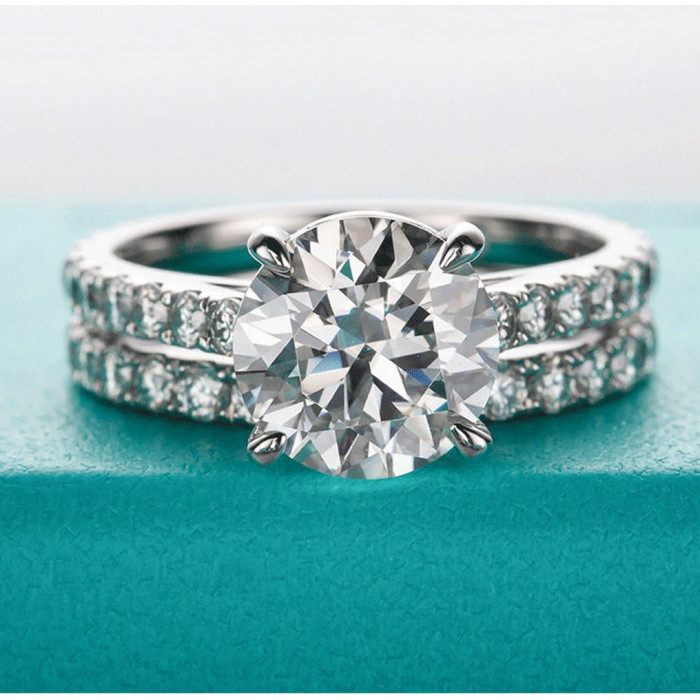AMETYSTA Bague Moissanite