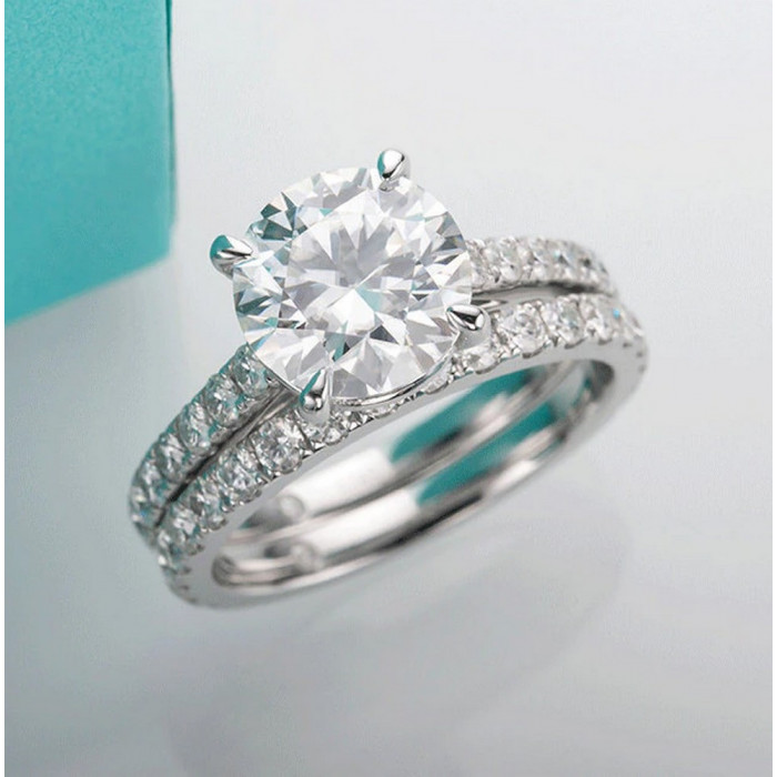AMETYSTA Bague Moissanite