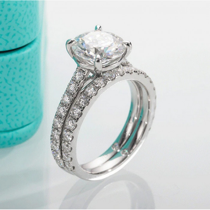 AMETYSTA Bague Moissanite