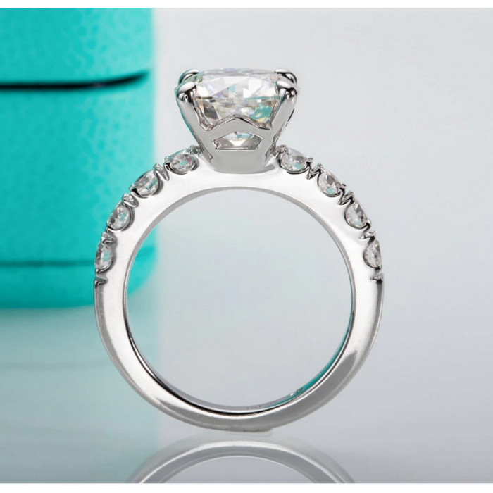 AMARINA Bague Moissanite en Argent