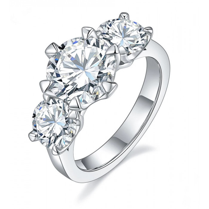 KENDRA Bague Moissanite en Argent