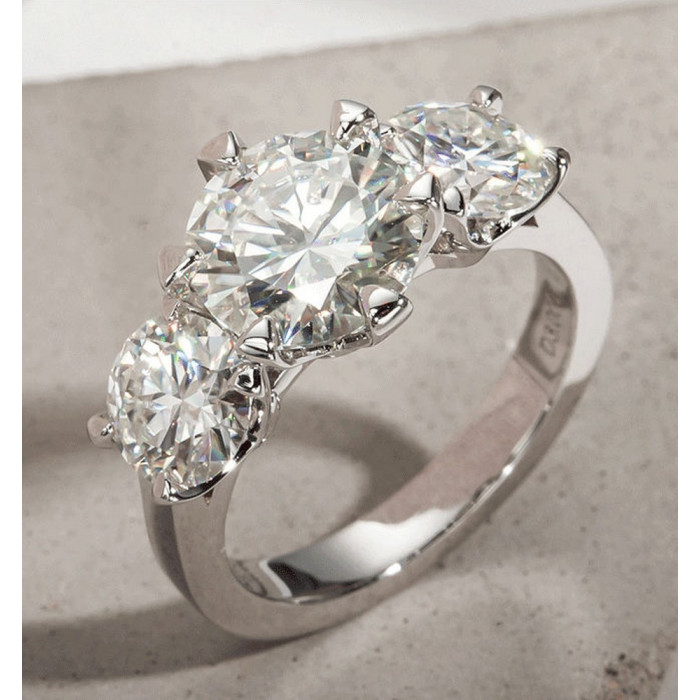 KENDRA Bague Moissanite en Argent