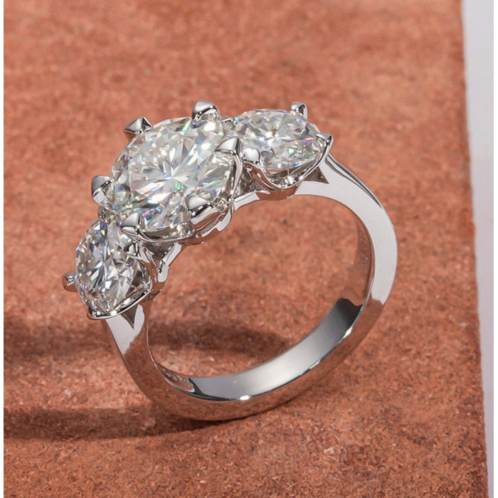 KENDRA Bague Moissanite en Argent