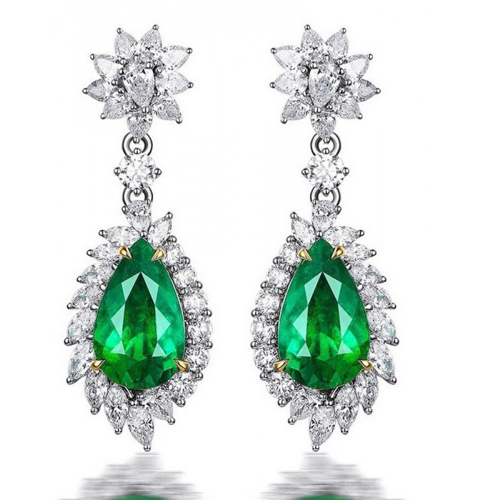 Boucles d'oreilles en Argent et Oxydes de...