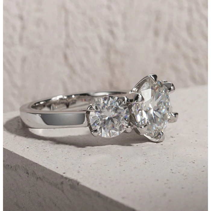 KENDRA Bague Moissanite en Argent