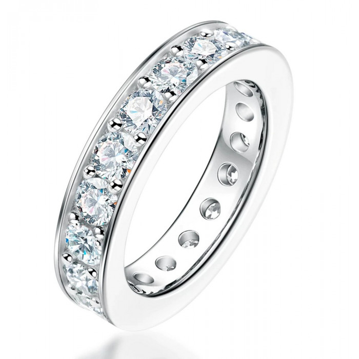 Alliance Moissanite en argent