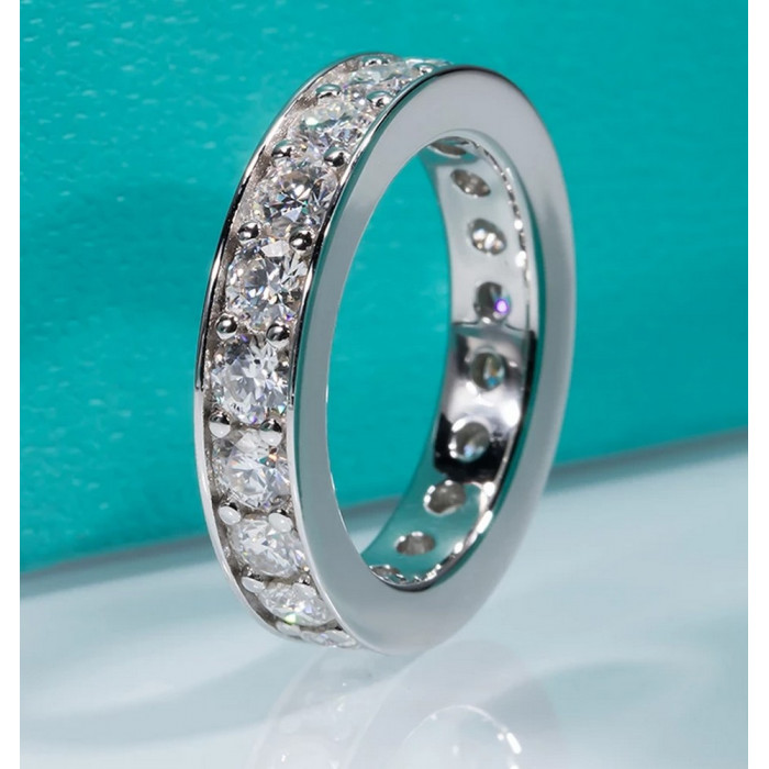 Alliance Moissanite en argent