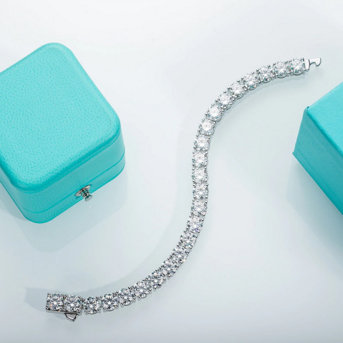 Bracelet tennis Moissanite
