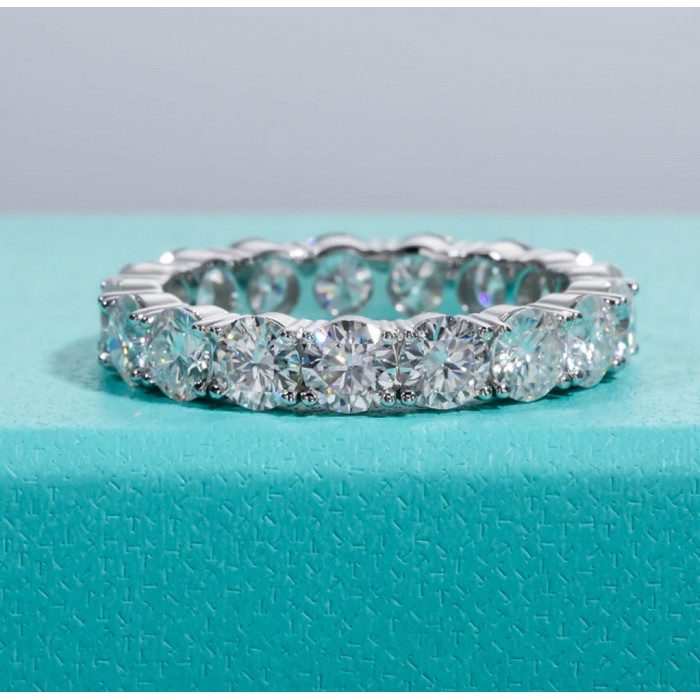 Alliance Moissanite en argent