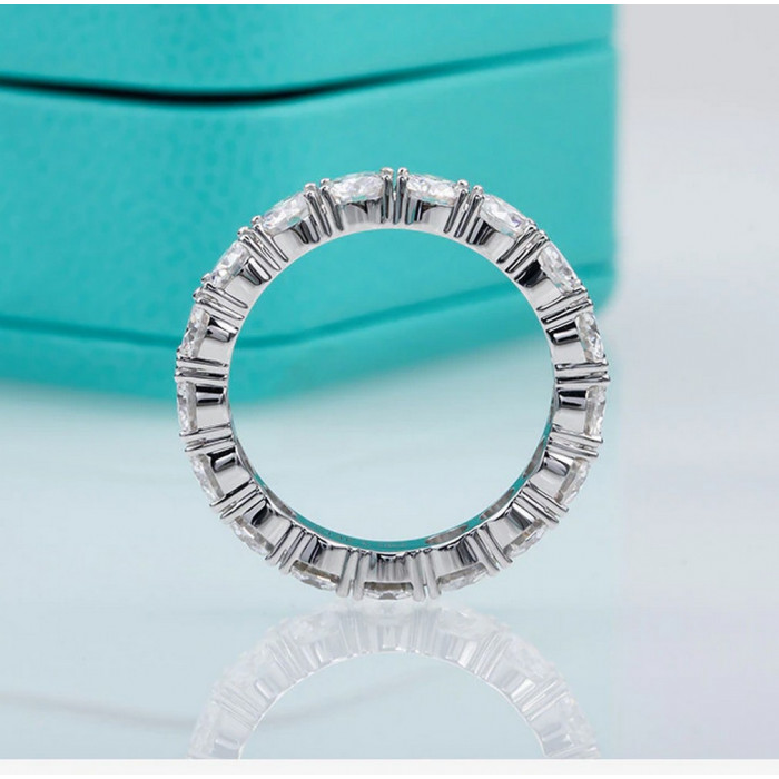 Alliance Moissanite en argent