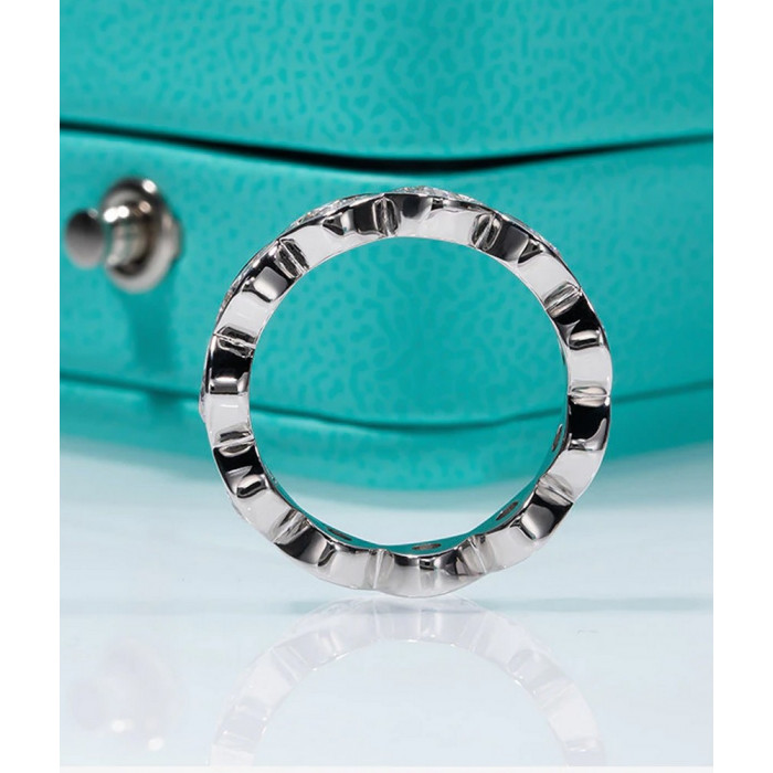 Alliance Moissanite en argent