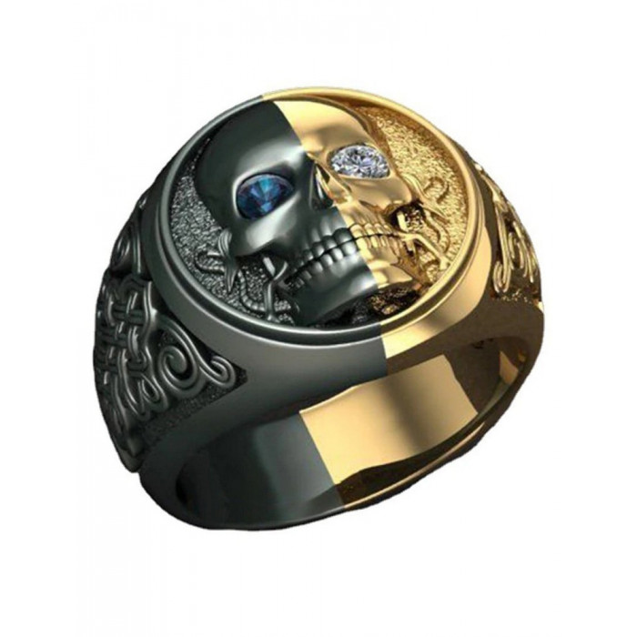 Bague chevalière homme tête...