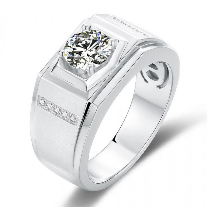ARMAND Chevalière avec Moissanite