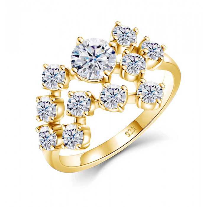 Sérine Bague Moissanite en Argent