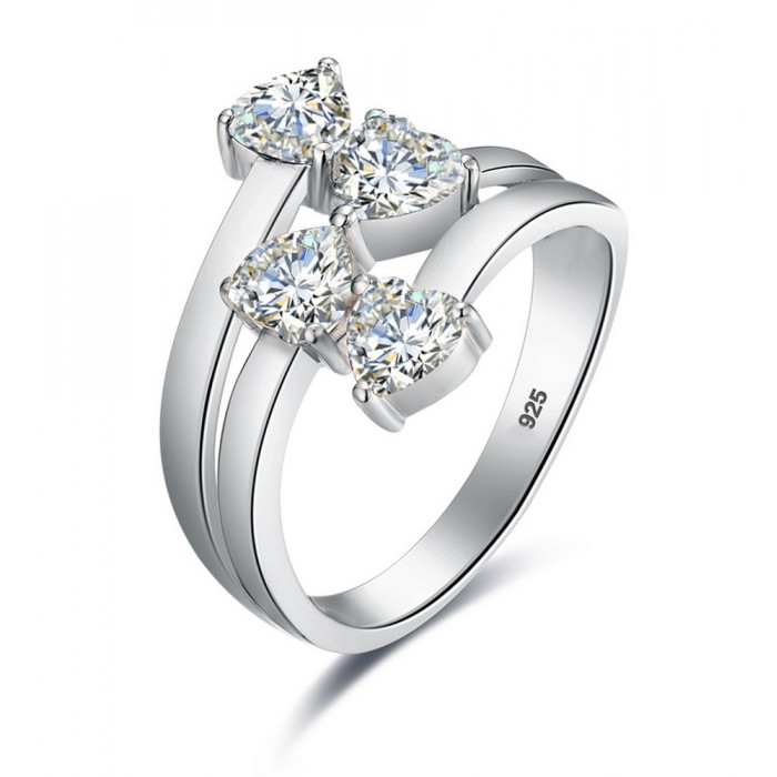 Isadora Bague Moissanite en Argent