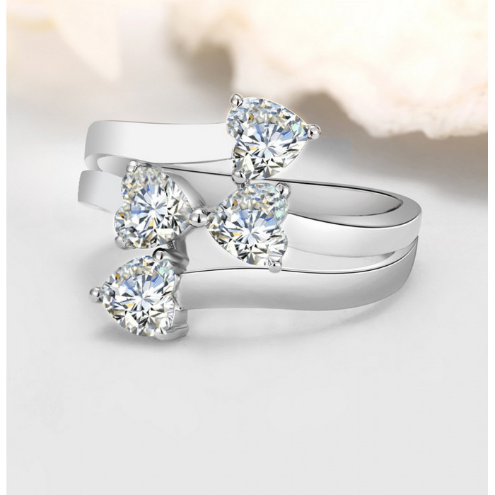 Isadora Bague Moissanite en Argent