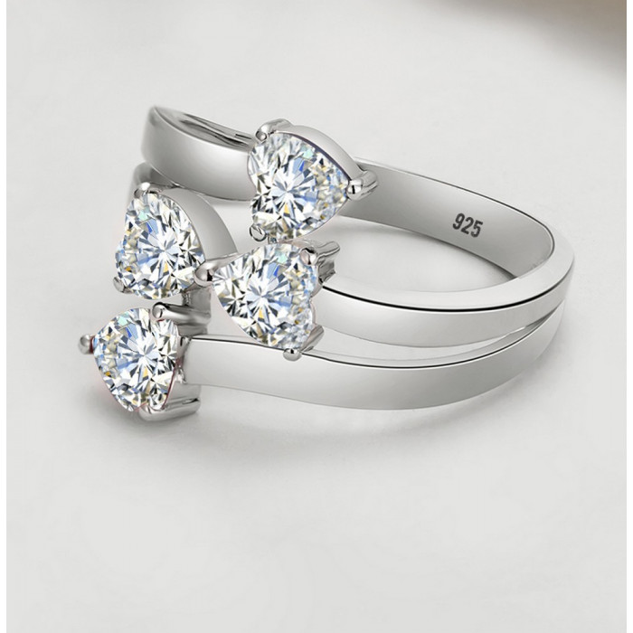 Isadora Bague Moissanite en Argent