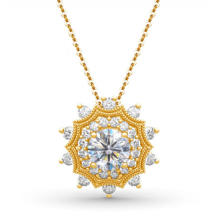 Sihem Pendentif Moissanite