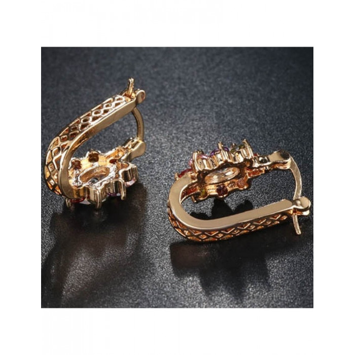 ANA Boucles d'oreilles femme en plaqué or