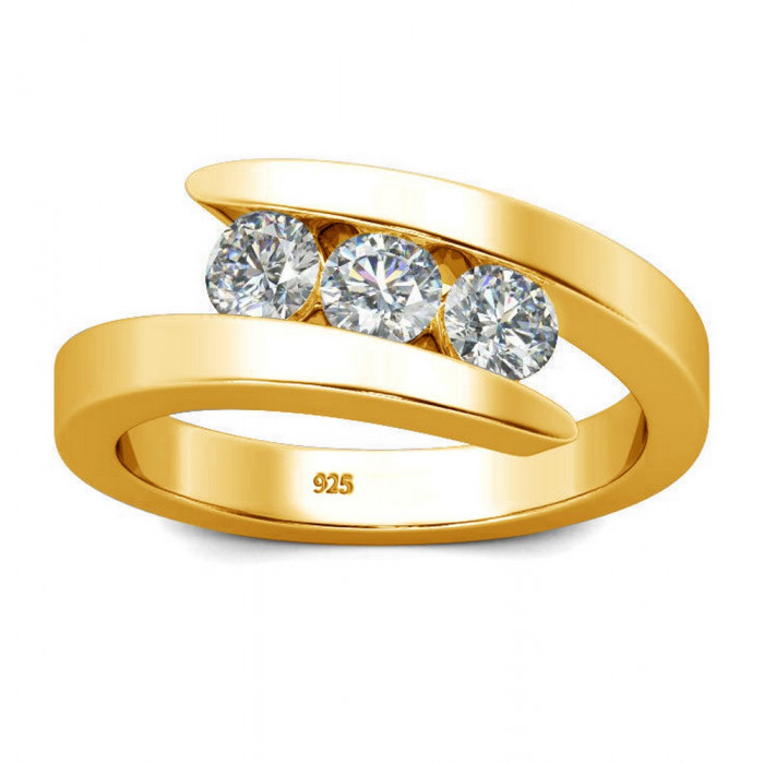 Jacqueline Bague Moissanite en Argent