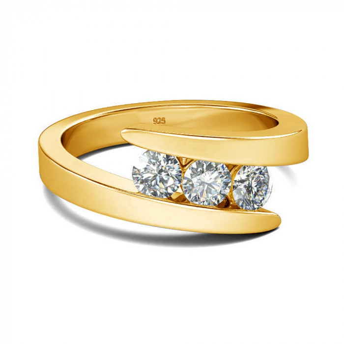 Jacqueline Bague Moissanite en Argent