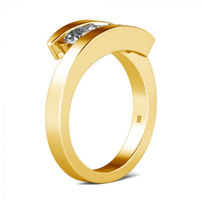 Jacqueline Bague Moissanite en Argent