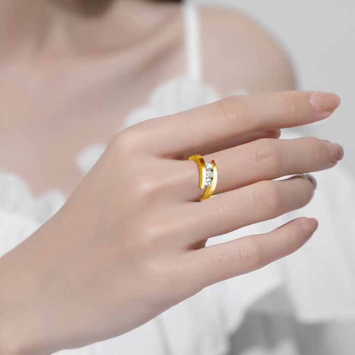 Jacqueline Bague Moissanite en Argent