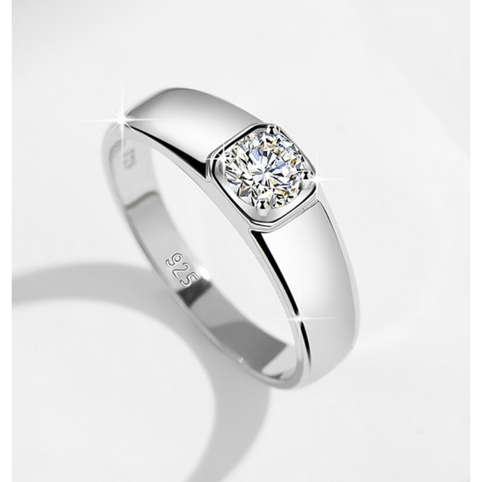 ALEXY Chevalière avec Moissanite
