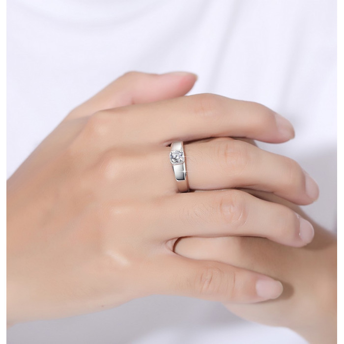 ALEXY Chevalière avec Moissanite