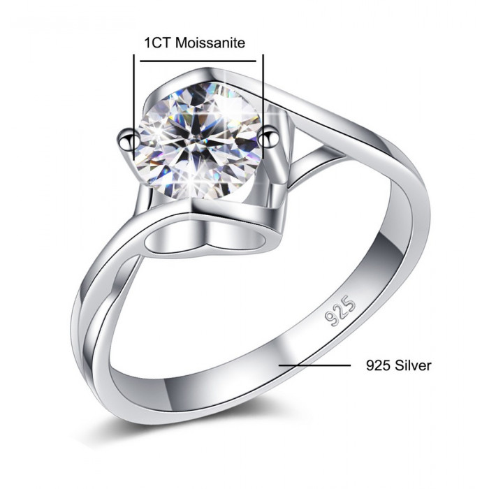 Norhane Bague Moissanite