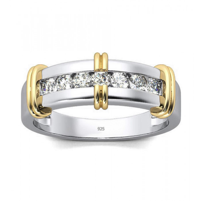 MARS Chevalière avec Moissanite