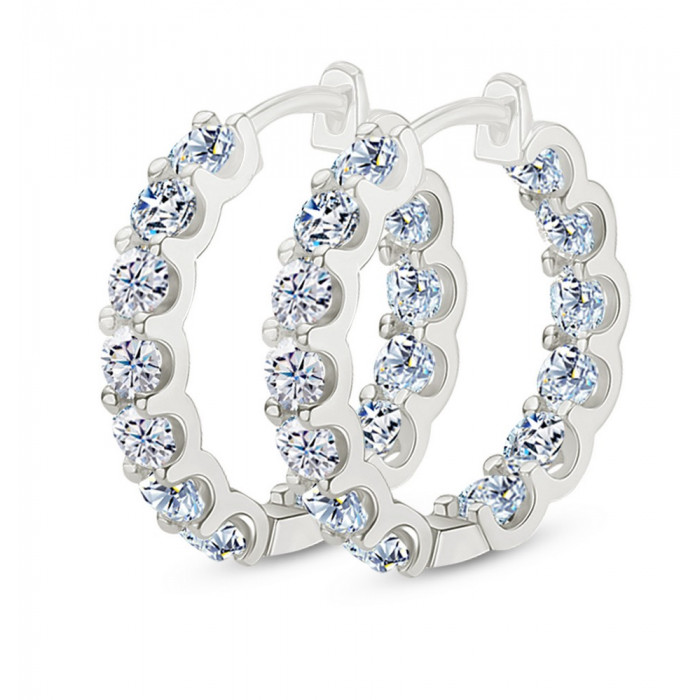 Liyah Boucles d'oreilles Moissanites