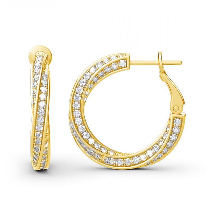 Aglaé Boucles d'oreilles Moissanites